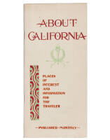 About California: Places of Interest and Information for the Traveler