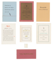 Seventeen items from Black Cat Press