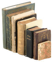 Eleven miniature Christian volumes