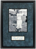 Craig Wood autograph, framed with photograph