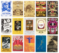 Large collection of Bill Graham concert postcards