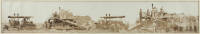 Large panoramic photograph of rice harvesting on the Phelan Ranch, Chico, California