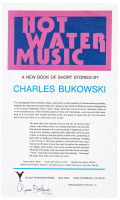 Hot Water Music: A New Book of Short Stories by Charles Bukowski