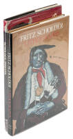 Two volumes signed by artist Fritz Scholder