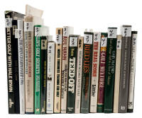 Eighteen volumes on golf, signed