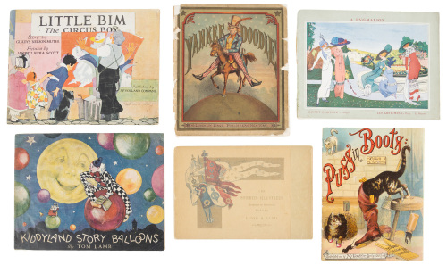 Six illustrated volumes