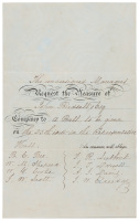 Invitation addressed to John Birdsall, Attorney General of the Republic of Texas, to attend a ball