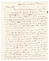 Letter from a former Chief Justice of the Vermont Supreme Court, with a political footnote about his opposition to Masonic influence in government