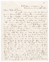 Civil War letter from a Quaker missionary teacher of formerly enslaved children in Union-occupied Williamsburg, Virginia