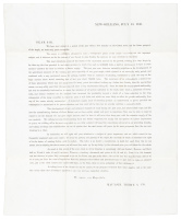 Printed newsletter to plantation owners about the depressed cotton crop during the economic recession of the 1840s