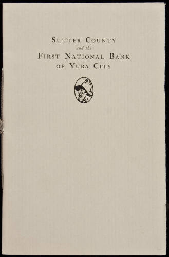 Sutter County and the First National Bank of Yuba City, 1873-1926