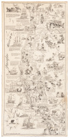 United Airlines pictorial map of the West Coast