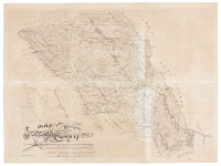 Map of Verano, Sonoma Valley, California - on sheet with color lithographed scenes and views