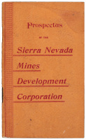 Prospectus of the Sierra Nevada Mines Development Corporation