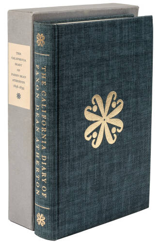 The California Diary of Faxon Dean Atherton, 1836-1839