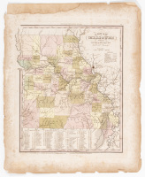A New Map of Missouri with its Roads and Distances