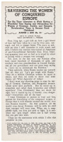 Pamphlet promoting pro-Nazi viewpoints regarding Allied forces committing mass rape