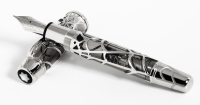 MONTBLANC: Magical Black Widow White Gold Limited Edition 88 Skeleton Fountain Pen