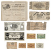 12 Civil War bills and notes