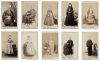 Ten cartes-de-visite of William Bull Reeve and his family