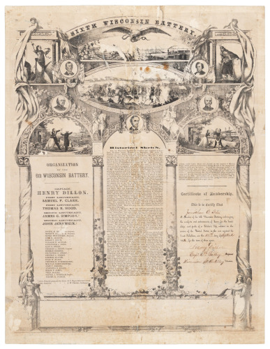 Sixth Wisconsin Battery broadside