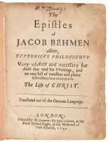 The Epistles of Jacob Behmen aliter, Teutonicus Philosophus