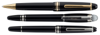 MONTBLANC: One Ballpoint and Two Rollerballs * Lot of Three Pens