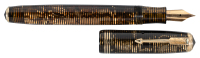 PARKER: Oversized Vacumatic Fountain Pen, Laminated Brown Stripe