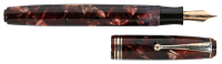 PARKER: Duofold Burgundy Celluloid Fountain Pen, Three Bands