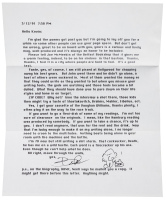 Signed letter from Charles Bukowski with mailing envelope