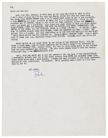 Typed, signed letter from Charles Bukowski