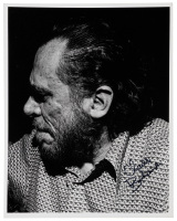 Portrait photograph of Charles Bukowski