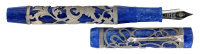CONWAY STEWART: Wembley Sapphire Blue Limited Edition Fountain Pen, Henry Simpole Overlay