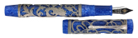 CONWAY STEWART: Wembley Sapphire Blue Limited Edition Fountain Pen, Henry Simpole Overlay