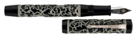 CONWAY STEWART: Chatsworth Classic Black and Sterling Silver Limited Edition Fountain Pen
