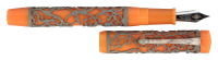 CONWAY STEWART: Chatsworth Sunset Orange and Sterling Silver Limited Edition Fountain Pen