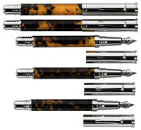 FERRARI DA VARESE: Spartacus Amber Lot of Five Writing Instruments