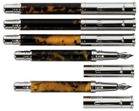 FERRARI DA VARESE: Spartacus Amber Lot of Five Writing Instruments