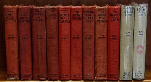 11 early editions of various Hardy Boys mysteries