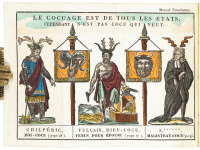 Manuel consolateur des cocus. Code pacifique des m&eacute;nages, ouvrage &eacute;minemment utile, suivi 1. d'un tableau des moeurs et usages de diff&eacute;rentes nations relativement aux fiancailles, au mariage, &agrave; la polygamie, &agrave; l'adult&egrave;re et au divorce...traduit fid&egrave;lement