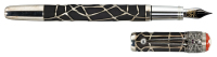 MONTBLANC: Rouge et Noir Heritage Spider Metamorphosis Sterling Silver Spiderweb Overlay Limited Edition Fountain Pen