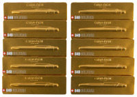 CARAN D'ACHE: 849 Premium "Goldbar" Premium Ballpoint Pens * Lot of Ten