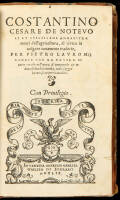 Costantino Cesare De notevoli et vtilissimi ammaestramenti dell' agricoltura, di Greco in Uolgare nouamente tradotto, per Pietro Lavro
