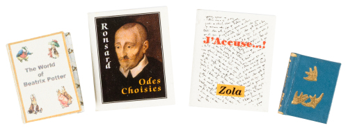 Four microminiature books