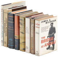 Eight works by or about James A. Michener - two of which are signed