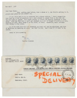 Signed typescript letter from Charles Bukowski to Gary Olson