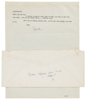 Signed typescript letter from Charles Bukowski to Jon and Lou Webb