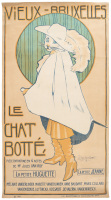 Belgian Theater poster - Le Chat Bott&eacute; at Vieux-Bruxelles
