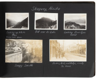 Photograph album of hunting and camping trip through British Columbia and Alaska
