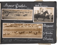 Photograph album of horse racing in Uruguay